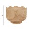Hello Honey Scalloped Edge Paulownia Wood Decorative Bowl, Natural Finish